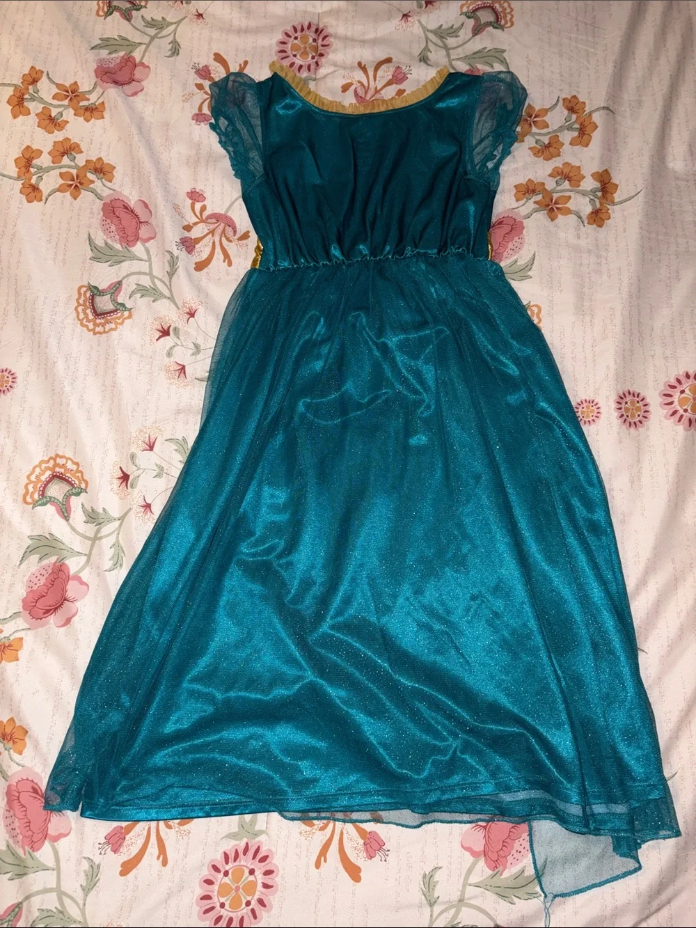Disney Teal and Gold Princess Nightgown Dress